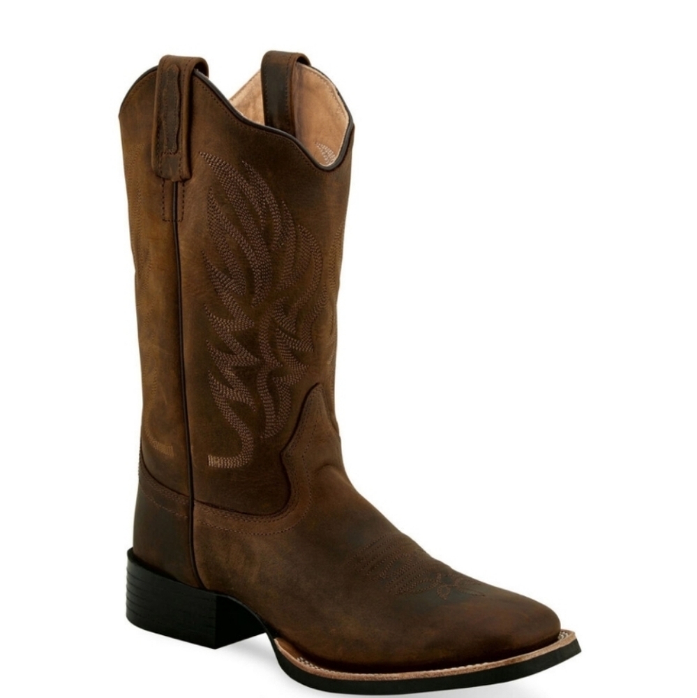 Old West Women's Square Toe Cowboy Boots